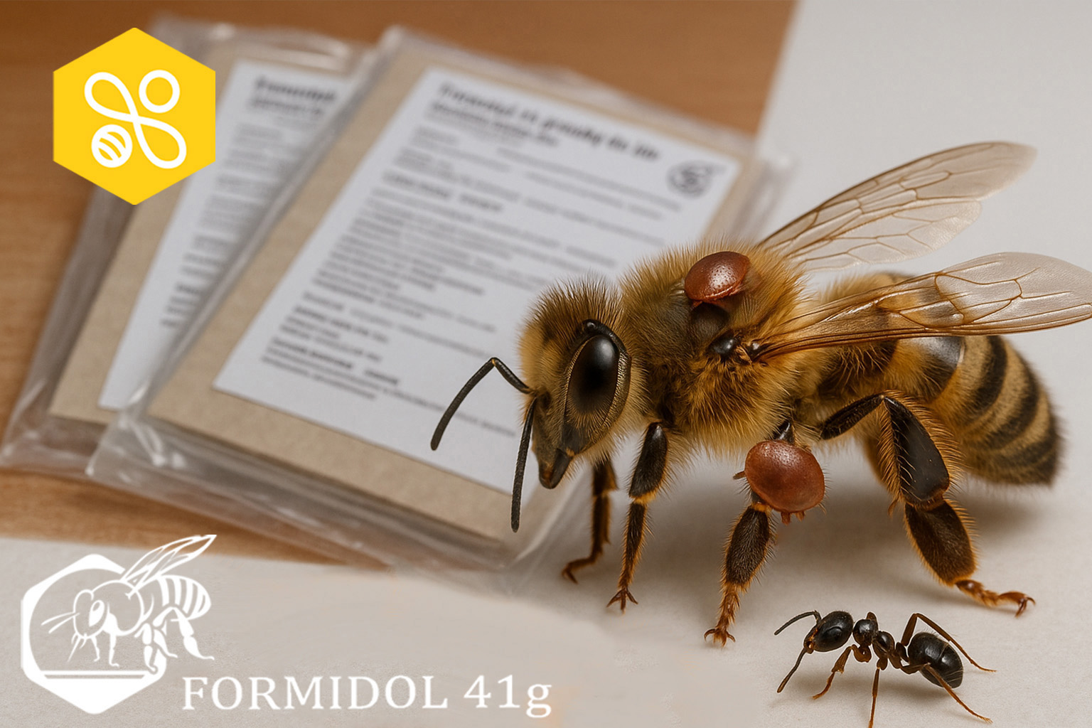 Obrázek Formidol 41 g Streifen für den Bienenstock – wirksame Wahl gegen Varroose