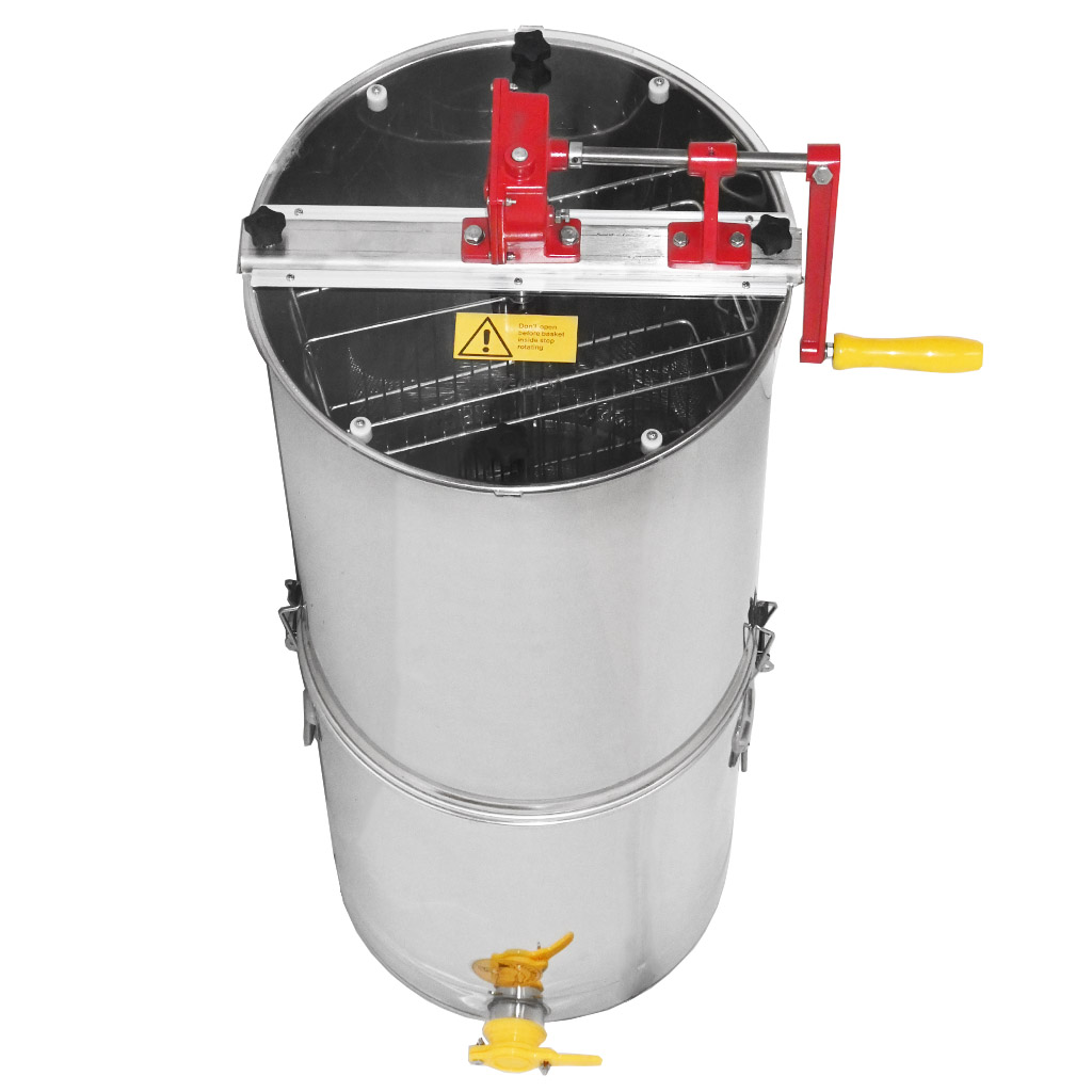 Honigschleuder Mellarius OptiLine 2 Waben Hand mit Behälter P40