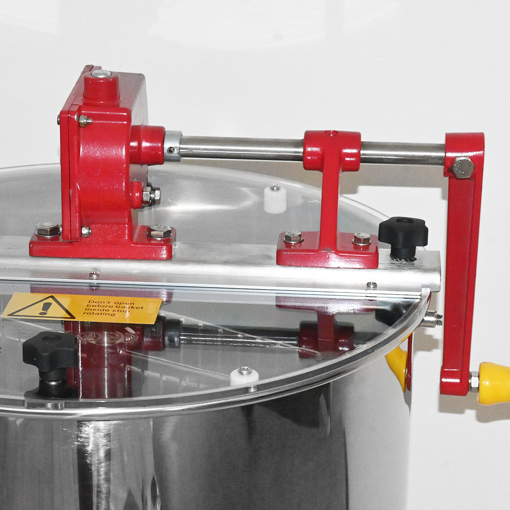 Honigschleuder Mellarius OptiLine 2 Waben Hand mit Behälter P40