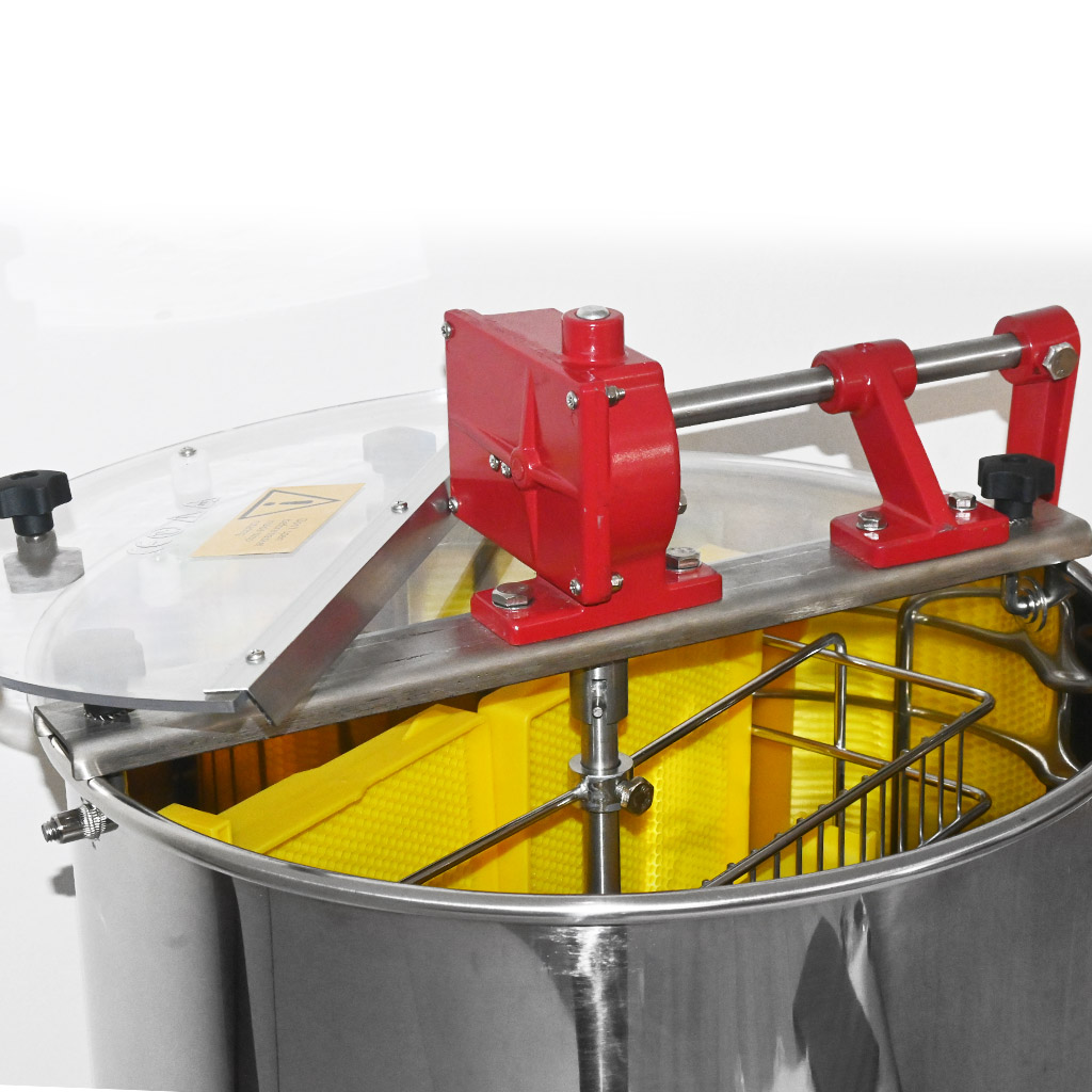 Honigschleuder Mellarius OptiLine 2 Waben Hand mit Behälter P40