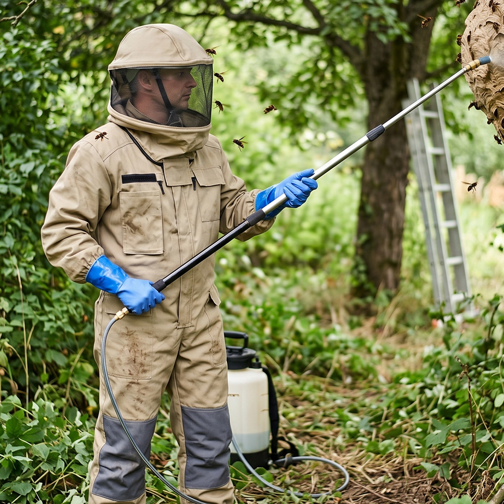 Schutzanzug zur Beseitigung von Wespen- und Hornissennestern, S-XXXL