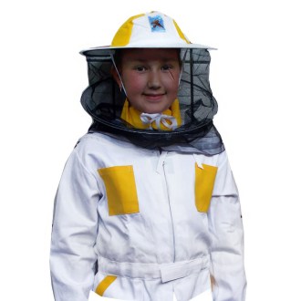 Imkerjacke mit Imkerhut und Reißverschluss für Kinder - 104-164