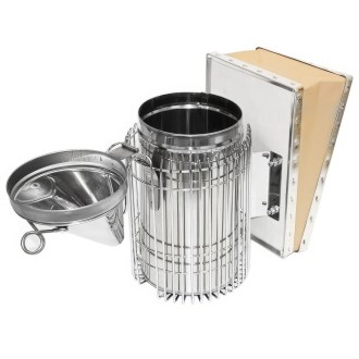 Smoker - groß mit Ultra-Käfig - Edelstahl (max) 28 cm