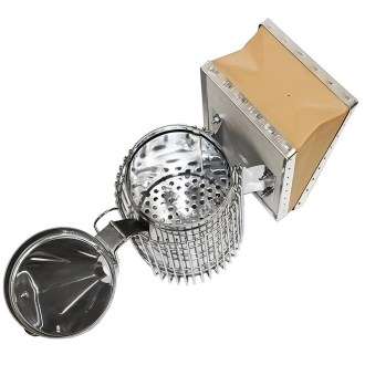 Smoker - groß mit Ultra-Käfig - Edelstahl (max) 28 cm