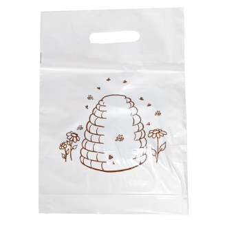 Plastiktaschen mit einem Bienenstockmotiv 30×35 cm - 50 Stück