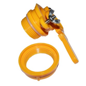 Plastik-Quetschhahn - orange