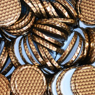 Twist Off 82er TO Deckel - Bienen Waben Typ 1 - 700 St. - Karton - HC1
