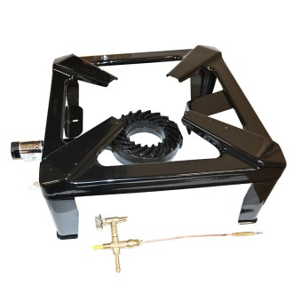 Industriegaskocher - quadratisch - Piezo - ohne Regler
