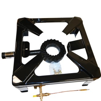 Industriegaskocher - quadratisch - Piezo - ohne Regler