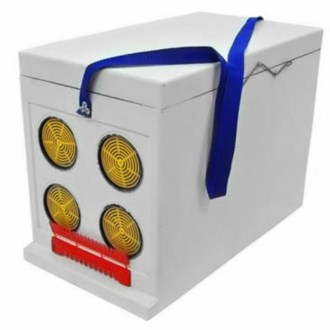 Transport Kiste Dadant Blatt für 6 Rähmchen, unbemalt