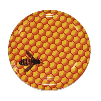 Twist Off 82er TO Deckel - Biene auf der Wabe