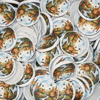 Deckel für Glas TO 82 - Bienenstöcke am Bach - HOJ2