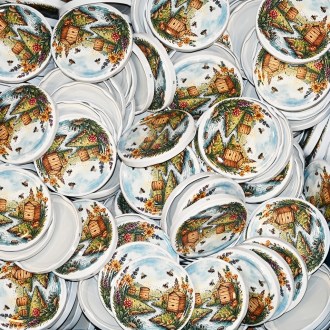 Deckel für Glas TO 82 - Bienenstöcke am Bach 700 Stk. - ganze Schachtel - HOJ2