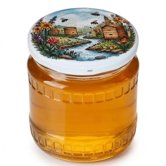 Deckel für Glas TO 82 - Bienenstöcke am Bach - HOJ2