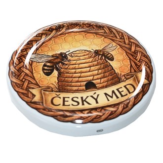 Deckel für Glas TO 82 - Tschechischer Honig und Bienenkorb 700 Stk. - ganze Schachtel - HOJ3