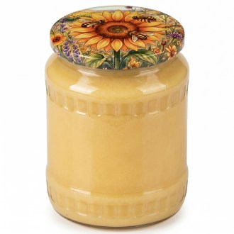 Deckel für Glas TO 82 – Gemalte Sonnenblume 700 Stk. – ganze Karton – HOJ4
